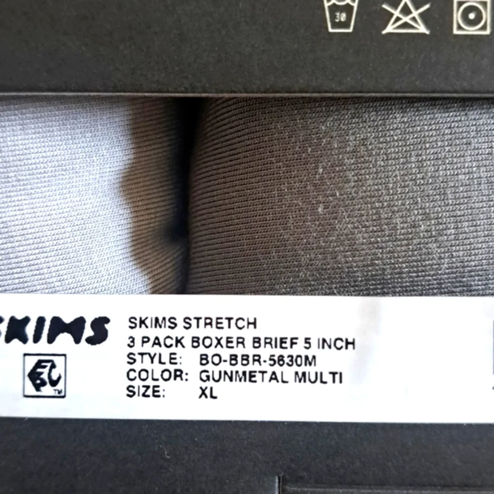 XLARGE   MENS SKIMS 5" BOXER BRIEFS 3 PACK - Picture 5 of 6